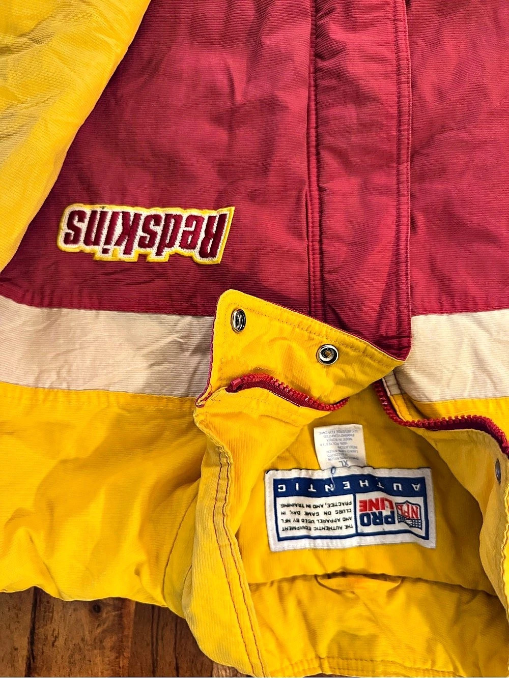 Pro Line Washington Redskins Pro Line jacket Color Block Windbreaker XL - Picture 7 of 7